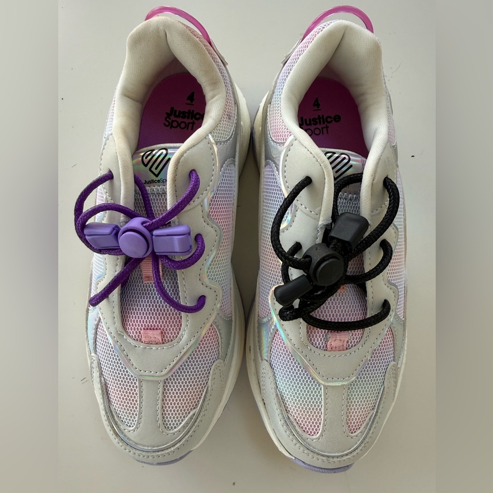 Justice White Sneakers